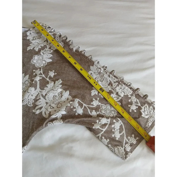 PerSeption Women, Blouse 3/4 open sleeve with buttons, Size XL Floral Print. - Picture 12 of 15